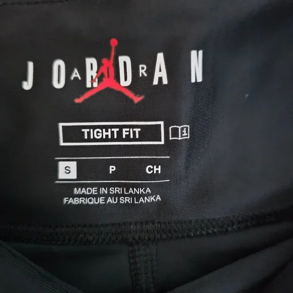 Jordan Women's Black DC7315-010 Athletic Tight Fit Running Bike Shorts Sz Small - Picture 14 of 16